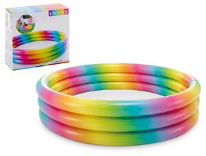 Φουσκωτή πισίνα Intex Rainbow Ombre παιδική, χωρητικότητας 330lt, 147x35cm