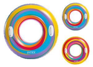 Φουσκωτή σαμπρέλα θαλάσσης Intex Swirly Whirly με χειρολαβές, 91x91cm, σε 2 επιλογές χρωμάτων