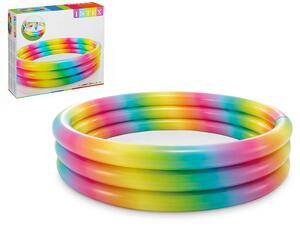 Φουσκωτή πισίνα Intex Rainbow Ombre παιδική, χωρητικότητας 581lt, 168x38cm