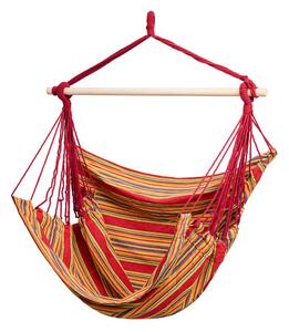 Αιώρα κάθισμα Heinner (YGH052) με ξύλο, 120x150cm, Κόκκινο/Καφέ