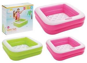 Φουσκωτή πισίνα Play Box Intex παιδική, χωρητικότητας 57lt, 85x85x23cm, σε 2 επιλογές χρώματος