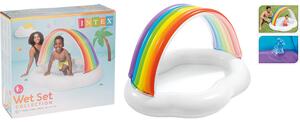 Φουσκωτή πισίνα Cloud Rainbow Intex παιδική, χωρητικότητας 82lt, 142x119x84cm