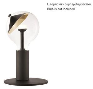 Επιτραπέζιο φωτιστικό "Move me" Eurolamp (147-81896) με λαμπτήρα Ε27 και διαστάσεις 16x6cm - Μαύρο