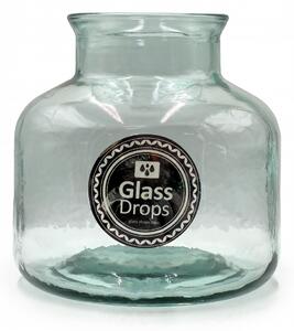 Kηροπήγιο Βάζο Glass Drops Party Light Aloha (4822) Aπό 100% ανακυκλωμένο γυαλί, Xωρητικότητας 6000mL, Διαστάσεων Ø 24 x Υ 23 cm