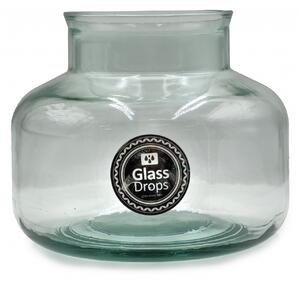 Kηροπήγιο Βάζο Glass Drops Diamante Party Light Aloha (4823) Aπό 100% ανακυκλωμένο γυαλί, Xωρητικότητας 2500mL, Διαστάσεων Ø 19 x Υ 16 cm