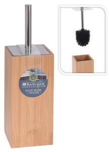 Πιγκάλ μπάνιου Bathroom Solutions από Ξύλο Μπαμπού, 10x10x23cm - Καφέ