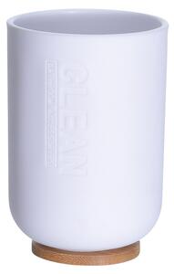 Κούπα μπάνιου Bathroom Solutions Χωρητικότητας 300ml, 7x7x11cm - Καφέ/Λευκό