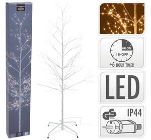 Διακοσμητικό δέντρο με 510 φωτάκια LED, χρονοδιακόπτη και ύψος 150cm - Θερμό Λευκό