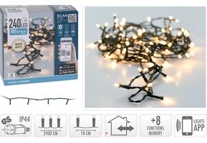 240 Φωτάκια LED - 24 Μέτρα + 5 Μέτρα σύνδεσης (AX8718510), Κανονική Διάταξη, με Bluetooth, 8 προγράμματα, Πράσινο καλώδιο PVC - Με Dimmer Και Έλεγχο μ