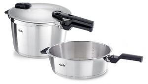 Σετ Xύτρα ταχύτητας με τηγάνι ταχύτητας Fissler Vitaquick Quattro 60281011000 Χωρητικότητας 8Lt+4lt με 1 Καπάκι, έως και 90% ανακυκλωμένο ανοξείδωτο χ