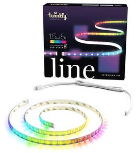 Smart Ταινία LED Twinkly Line Extension (TWL100ADP-W) 1.5 Μέτρο, 90 LED RGB, με Λευκό Καλώδιο, Βluetooth, WiFi, Dimmer Και Έλεγχο μέσω Κινητού Τηλεφών