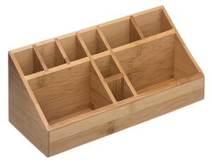 Κουτί Οργάνωσης Make up 5five από Ξύλο Bamboo, 23x9x9.5cm - Απόχρωση Ξύλου