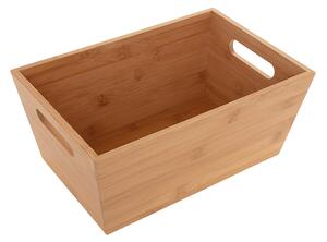 Καλάθι Οργάνωσης 5five με λαβές από Ξύλο Bamboo, 20x30x13cm - Απόχρωση Ξύλου