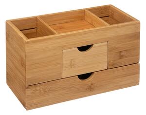 Κουτί Οργάνωσης Make up 5five από Ξύλο Bamboo, 24x12.2x14.5cm - Απόχρωση Ξύλου