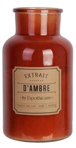Αρωματικό κερί Apothecary Home Deco Factory με διάρκεια καύσης 110 ώρες, άρωμα Amber και διαστάσεις 14x25.7cm