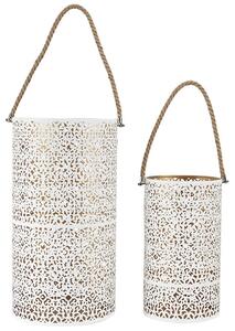 Σετ Διακοσμητικά Φανάρια Home Deco Factory με χερούλι και διαστάσεις 20x39cm και 15x27cm - 2 τεμάχια