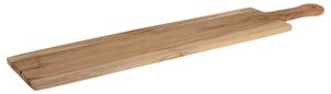 Δίσκος Σερβιρίσματος με λαβή - Teak wood - 70x15x1.5cm