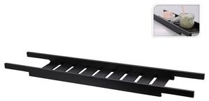 Ράφι Bathroom Solutions για τη μπανιέρα, με διαστάσεις 68x15x3.5cm - Ξύλο Μπαμπού - Απόχρωση Μαύρου