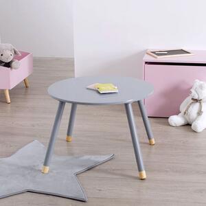 Παιδικό Τραπεζάκι Atmosphera for Kids 127152C από Ξύλο, Φ60 x 43 cm, σε γκρι απόχρωση