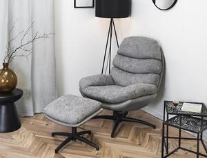 Πολυθρόνα William Home Deco Factory με υποπόδιο και διαστάσεις 78x90x99cm