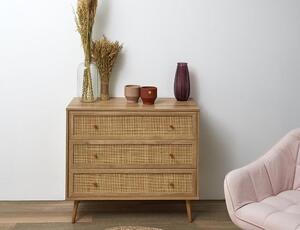 Έπιπλο Εισόδου Bali Home Deco Factory με 3 συρτάρια και διαστάσεις 90x39x79cm