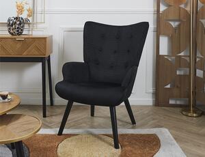 Πολυθρόνα Giulia Home Deco Factory με κοτλέ ύφασμα και διαστάσεις 68x75x96cm