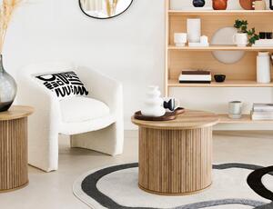 Τραπεζάκι Βοηθητικό Colva Atmosphera με διαστάσεις 60x60x45cm - MDF - Απόχρωση Ξύλου