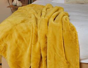 Κουβέρτα Bronte In The Mood Collection με διαστάσεις 200x150cm - Yellow