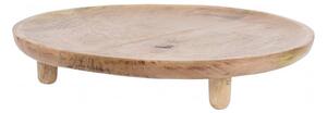 Ξύλινος Δίσκος Σερβιρίσματος Home & Styling από Ξύλο Mango με διαστάσεις 37x37x6cm