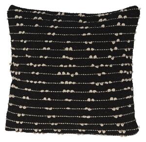 Διακοσμητικό Μαξιλάρι Home & Styling με ανάγλυφο σχέδιο και διαστάσεις 45x45cm - Black