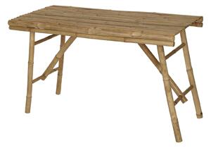 Πτυσσόμενο Τραπέζι Κήπου από Ξύλο Bamboo, με διαστάσεις 118x56x73cm