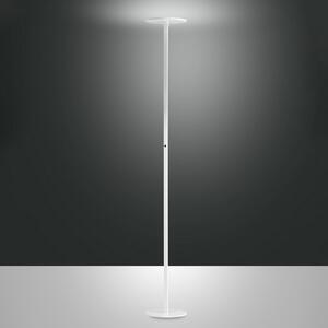 Fabas Luce Φωτιστικό δαπέδου Regina LED, λευκό, CCT, ρυθμιζόμενο, ύψος 180 cm, ρυθμιζόμενος, Λευκό, Σαλόνι / τραπεζαρία, Μέταλλο, σύγχρονο