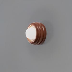 Argon Απλίδα Tina, τερακότα/οπαλίνα, γυαλί, Ø 19 cm, ρυθμιζόμενος, Καφέ / Σκουριάς, Σαλόνι / τραπεζαρία, Γυαλί