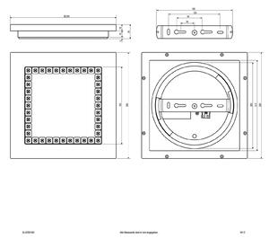 EVN ALQ LED πάνελ λευκό 12W 25x25cm 4,000K