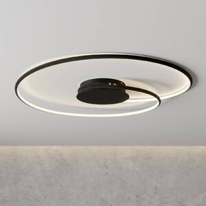 Lindby LED φωτιστικό οροφής Joline, μαύρο, 70 cm, μεταλλικό