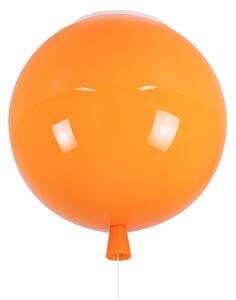 GloboStar® BALLOON 00650 Μοντέρνο Παιδικό Φωτιστικό Οροφής Μονόφωτο Πορτοκαλί Πλαστικό Μπάλα Φ30 x Υ33cm