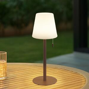 Lindby LED επαναφορτιζόμενη λάμπα Azalea μαύρο αλουμίνιο CCT ρυθμιζόμενο