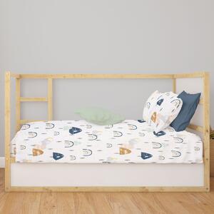 Σεντόνι Λίκνου (80x110) Dimcol Rainbow 574 White - Blue