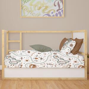 Σεντόνι Λίκνου (80x110) Dimcol Countryside 580 White - Mint