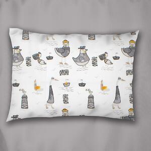 Βρεφική Μαξιλαροθήκη (35x45) Dimcol Seabirds 578 White - Grey