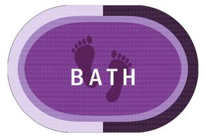 Υπεραπορροφητικό Πατάκι Μπάνιου (50x70) Dimcol Bath Lilac