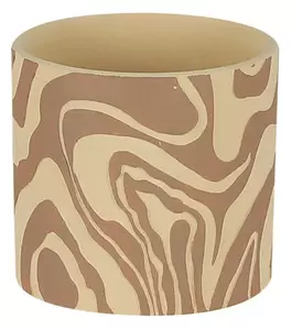 Κασπώ (Φ13.5x12.5) Marhome Μπεζ/Καφέ 06-24523