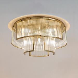 Maytoni Πλαίσιο φωτιστικό οροφής, 9 x E14, Ø 65 cm, χρυσό/καθαρό