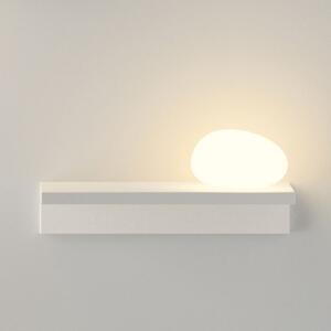 Vibia LED απλίκα Suite, πέτρα δεξιά, λευκό, 14 cm, Λευκό, Σαλόνι / τραπεζαρία, Πλαστικό, σχεδιασμός
