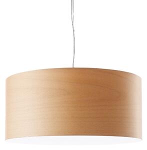 LZF LAMPS LED κρεμαστό φωτιστικό Gea, χρώμα οξιάς, Ø 42 cm, ξύλο, ρυθμιζόμενος, Ξύλου, Σαλόνι / τραπεζαρία, Ξύλο, σχεδιασμός