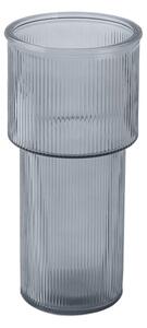 Διακοσμητικό Βάζο (Φ11.3x24) Estia Ripple Γκρι 09-51945