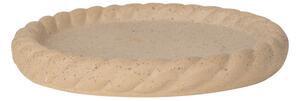 Δίσκος Διακόσμησης (Φ15.7x2) Estia Clayra Rib Ivory 09-50450