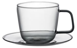 Φλυτζάνι Καφέ 280ml + Πιατάκι Estia Yalo Γκρι 07-54960