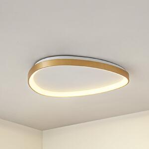 Lucande LED φωτιστικό οροφής Asken, 61 cm, χρυσό, CCT, ρυθμιζόμενο, ρυθμιζόμενος, Χρυσό / Ορείχαλκου, Σαλόνι / τραπεζαρία, Αλουμίνιο, σύγχρονο