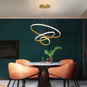 Φωτιστικό Οροφής Τρίφωτο LED 3 CCT Homelighting Damita Gold 77-50604